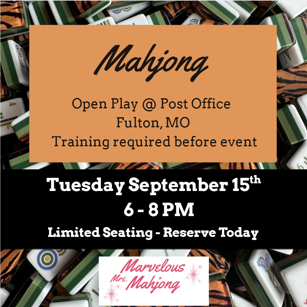 Mahjong Open Play - Fulton 9.15