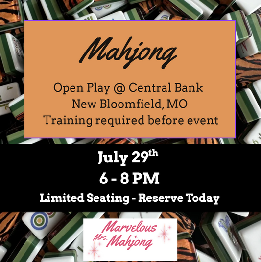 Mahjong Open Play - 7/29 New Bloomfield