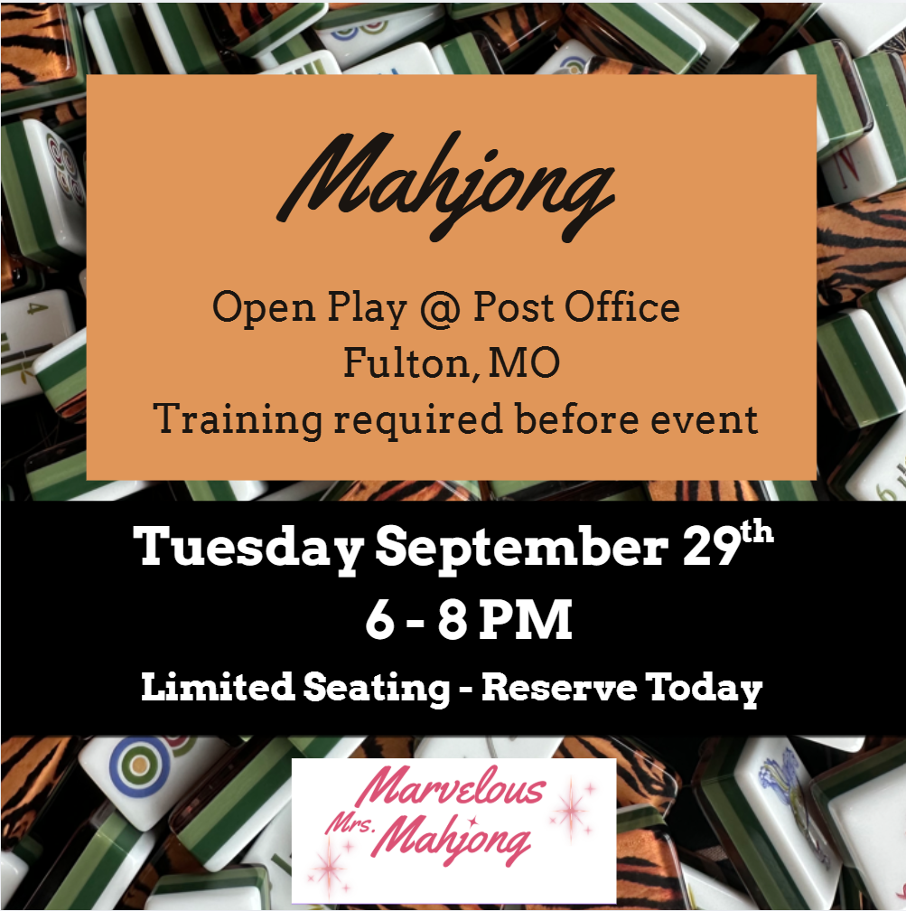 Mahjong Open Play - Fulton 9.29